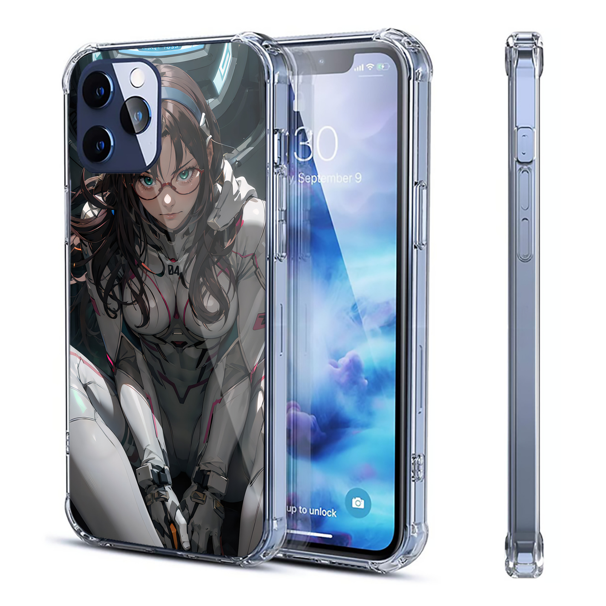 （画像用） EVA 新世紀エヴァンゲリオン 【iPhone 12シリーズ対応】透明スマホケース（クリアソフトケース）